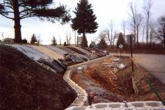 Commercial Retaining Wall on Display at All Landscape Supply