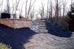 Commercial Retaining Wall on Display at All Landscape Supply