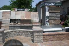 Paver Patio & Wall Samples in Outdoor Showroom Carroll County MD
