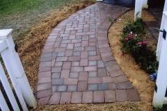 Stone Sidewalk Landscaping Project in MD